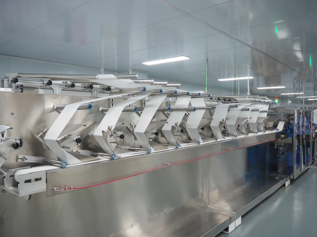 Volles automatisches 10-30 PCS/Pack Hochgeschwindigkeitsfeuchtpflegetuch der chinesischen Fertigungs-, dasmaschine herstellt