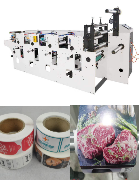 UV- Hochgeschwindigkeits- Flexo-Druck-Maschine 210mm für Papier-Rolls 1/6 4 Farbausgleich flexo Druckerreis 0 nicht gesponnenen Kraftpapiers