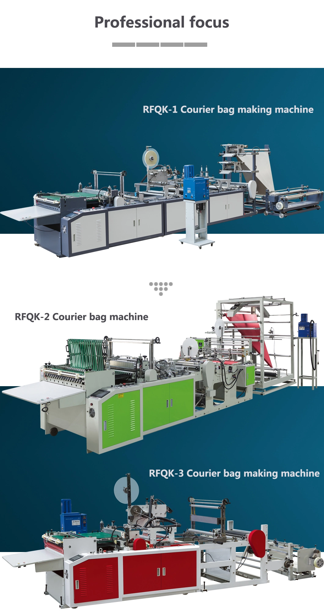 Automatischer Multifunktions-PET Kurier Bag Making Machine mit Kleber-Trennung