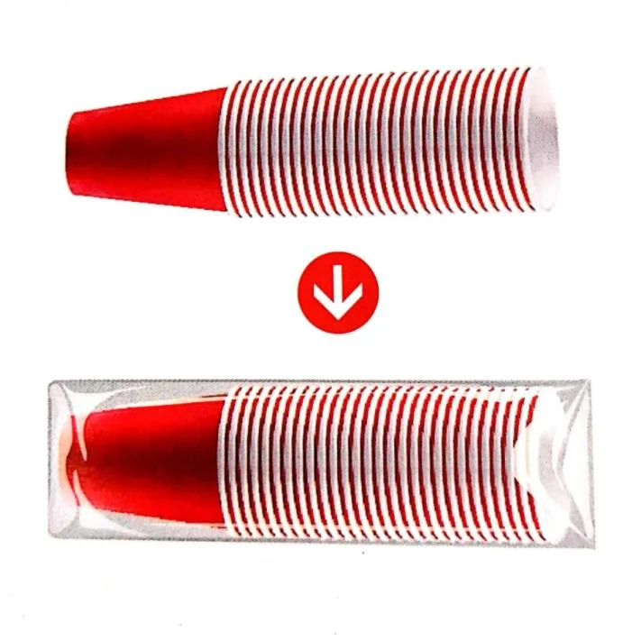 Volle automatische Wegwerfplastik-/Papierschalen-Verpackungsmaschine