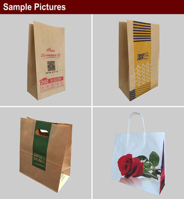 Geschwindigkeit 60 pcsmin Kraftpapiertüten Herstellungsgeräte einschließlich Papierrollen Breite 8601260mm Konzipiert für die Produktion von langlebigen Taschen