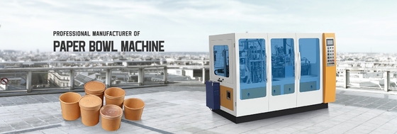 150 Millimeter-Kraftpapier-Schüssel, die PC/Min Double-PET der Maschinen-90 beschichtet bildet