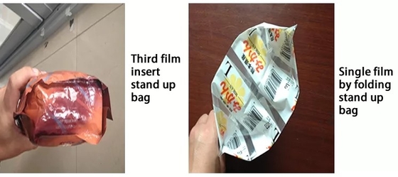 Die Plastik-Imbiss-Tasche, die Maschine herstellt, lamellierte Papier-PET Doypack-Reißverschluss-Beutel