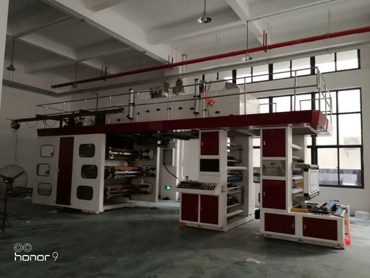 Mini-Etikettendruckmaschine 15kw 6 Ci Flexo färbt zentrale Trommel