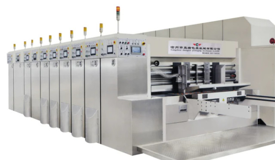 5 Farben staubsaugen den Übergangs-Flexography-Papier-Kasten, der Nutmaschine druckt