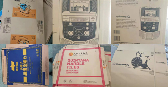 5 Farben staubsaugen den Übergangs-Flexography-Papier-Kasten, der Nutmaschine druckt