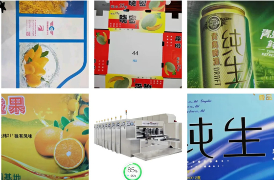 5 Farben staubsaugen den Übergangs-Flexography-Papier-Kasten, der Nutmaschine druckt