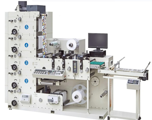 Aufkleber-Etikett Flexodruckmaschine 1300mm mit Rollenpapier des Cer-Zertifikat-5colors