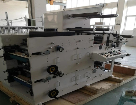 1-farbiges Rollenpapier, Aufkleber, Etikett, Flexodruckmaschine, Verwendung von IR-Trockner und Tintenlösungsmittel