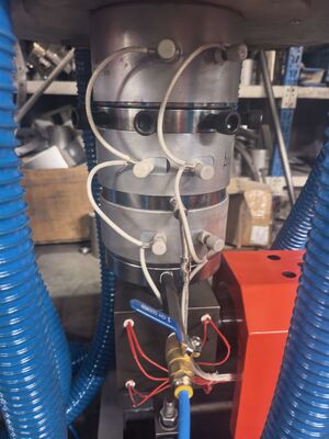 PLC Touchscreen-Steuerungssystem Polyethylenfolien-Extrusionsanlage mit 80-180mm Düsenkopf