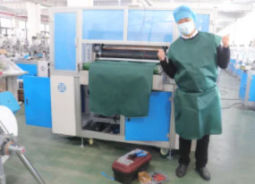 PET vollautomatisches chirurgisches Kleid, das PC Maschine CPE 40-160/Minute herstellt