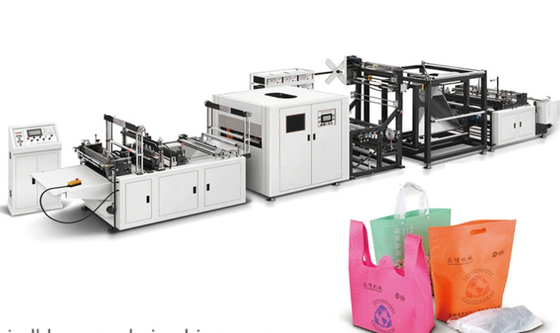Schuh-Taschen-nicht gesponnene Druck-Maschine mit Selbst-Gewebe-Taschen-Druckmaschine Feeding#Ultrasonic nicht gesponnener für Einkaufstasche