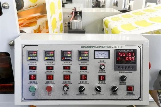 4 Genauigkeits-Aufkleber Flexo Printer#450mm Farb-Rollen-Flexo-Etikettendruckmaschine-320mm 80m/Min#±0.1mm maximale Schreibbreite