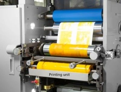 4 Genauigkeits-Aufkleber Flexo Printer#450mm Farb-Rollen-Flexo-Etikettendruckmaschine-320mm 80m/Min#±0.1mm maximale Schreibbreite