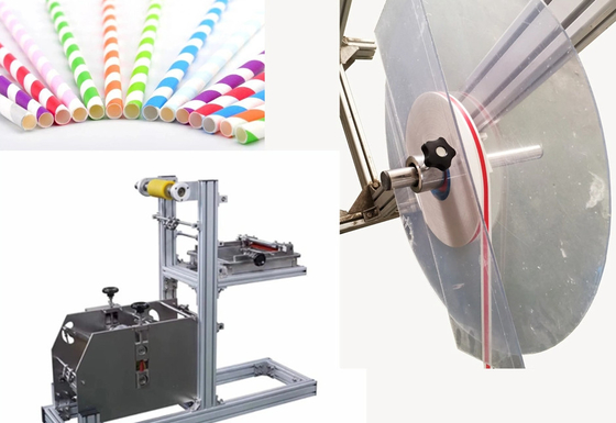 Biologisch abbaubares Papier Straw Making Machine Fully Automatic mit dem 6 Messer-Edelstahl