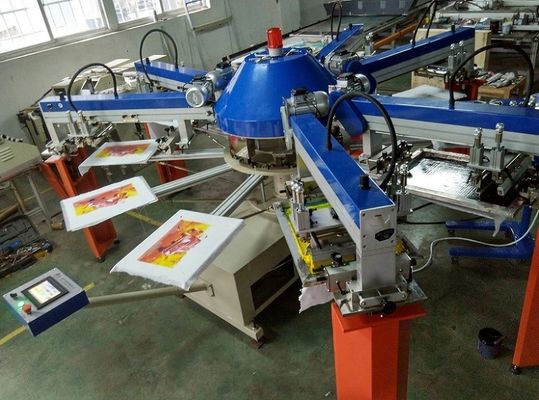 Leistungsstarker automatischer T-Shirt SPG-156/10 Siebdrucker, 1200mm 1600mm T-Shirt Siebdruck-Maschine 1400mm