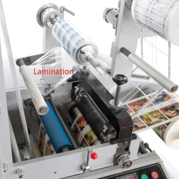 Hochgeschwindigkeits- Flexo-Etikettendrucker für Papier- Film-Aufkleber mit lamellierenden dem UV- Lack, Farbe-1-8 Flexo-Etikettendruckmaschine