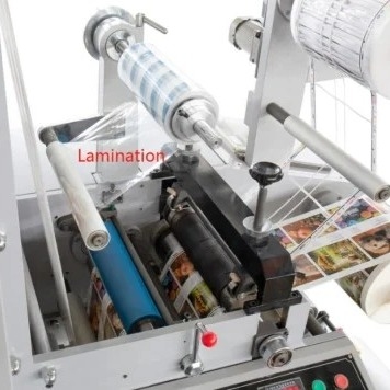Hochgeschwindigkeitsaufkleber Flexo-Druckmaschine, Anilox-Rolle, IR-Trockner, Etikettendruckmaschine 380V 220V Flexo mit UVlack