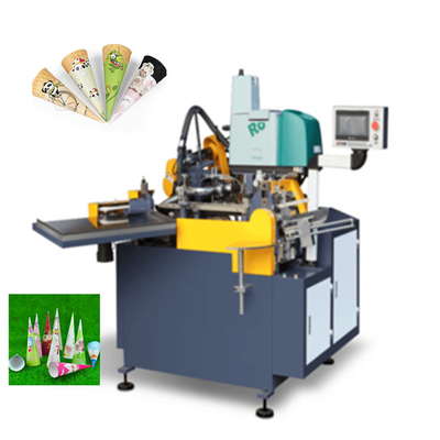 Eiscreme-Schalen-Papierkegel-Ärmel, der Maschine 80pcs/Min Fully Automatic herstellt