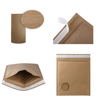Freundliche Kraftpapier-Tasche Eco, die Maschine aufgefüllten Kurier Delivery Envelope Honeycomb macht