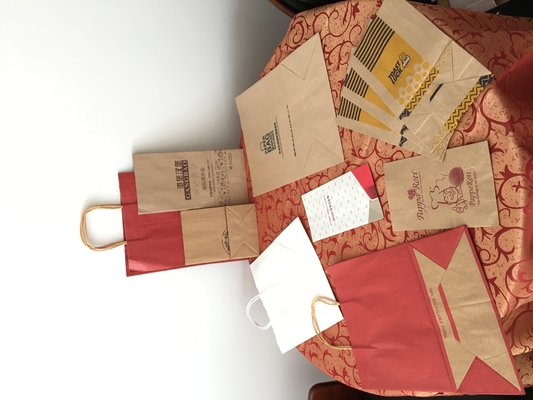 Luxusdruckgriff-Wachs-Papiertüte-Schmuck-Verpacken fettdicht
